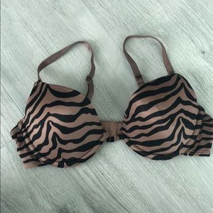 Animal print sexy push up bra